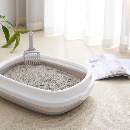 High-Quality Anti-Splash Pet Toilet With Scoop - Stylish And Convenient Cat Litter Box-0