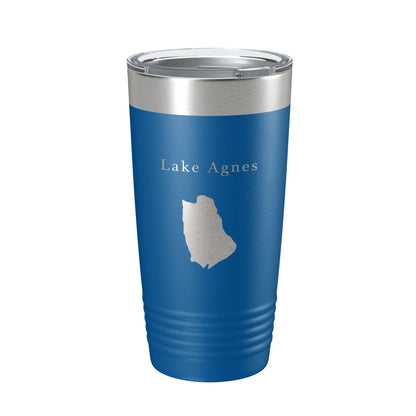 Lake Agnes Map Tumbler Travel Mug Insulated Laser Engraved Coffee Cup Colorado 20 oz-6
