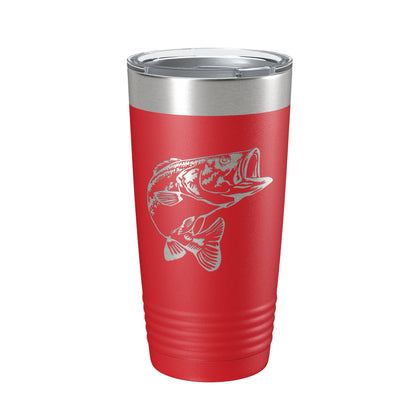 Bass Fishing Tumbler Angler Travel Mug Insulated Laser Engraved Coffee Cup Gift 20 oz-10