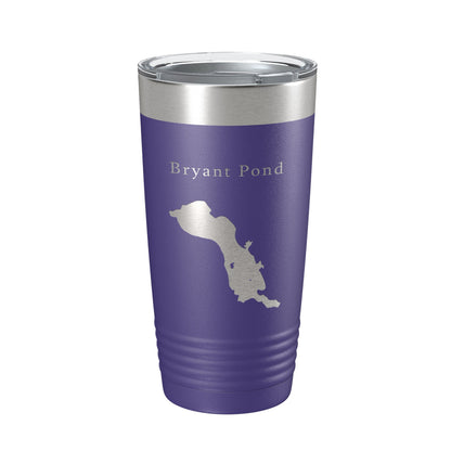 Bryant Pond Lake Christopher Map Tumbler Travel Mug Insulated Laser Engraved Coffee Cup Maine 20 oz-15
