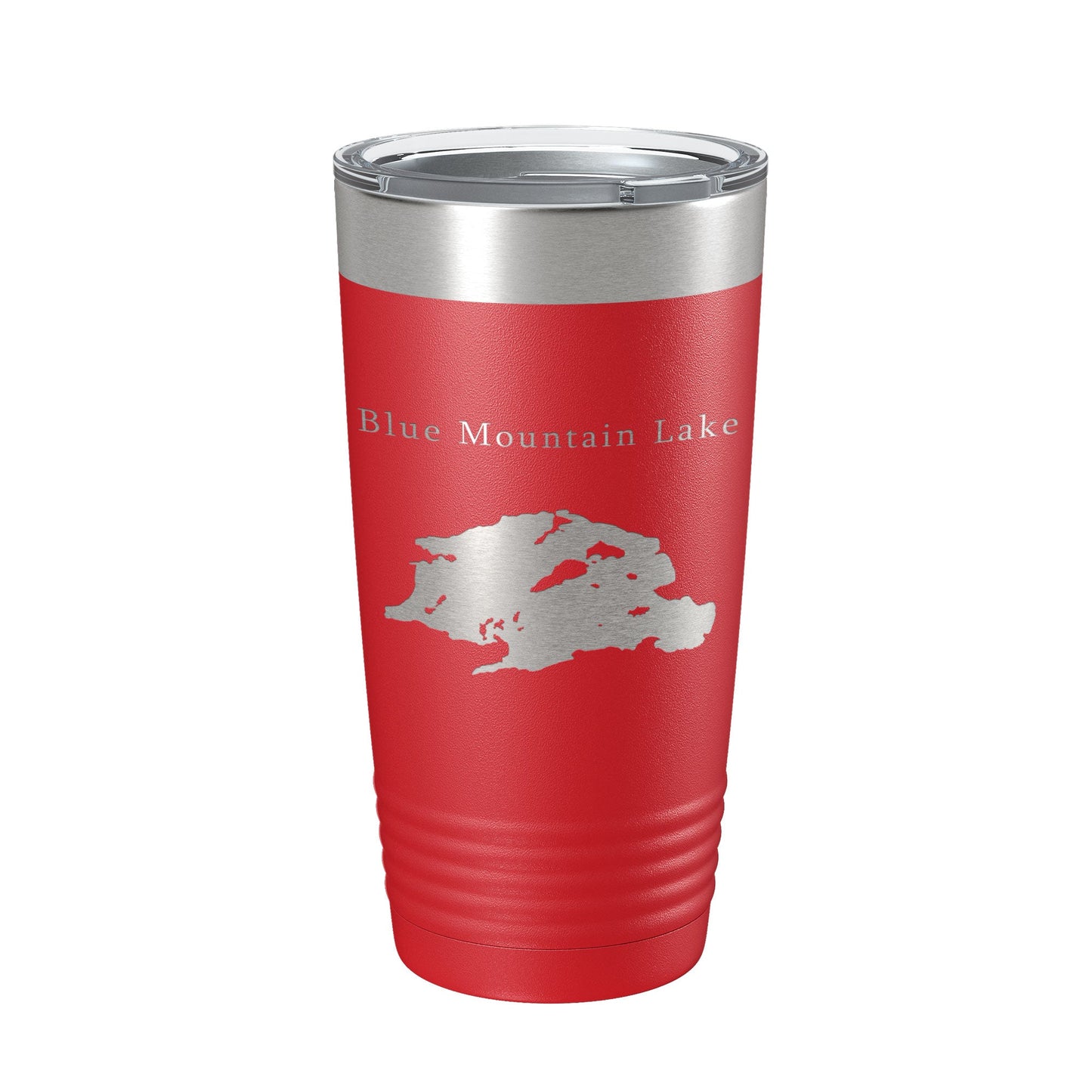 Blue Mountain Lake Map Tumbler Travel Mug Insulated Laser Engraved Coffee Cup New York 20 oz-10