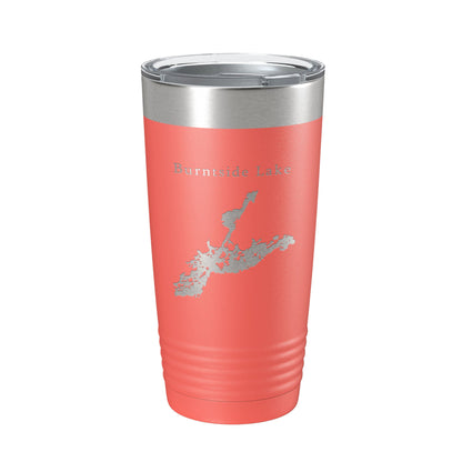 Burntside Lake Map Tumbler Travel Mug Insulated Laser Engraved Coffee Cup Minnesota 20 oz-20