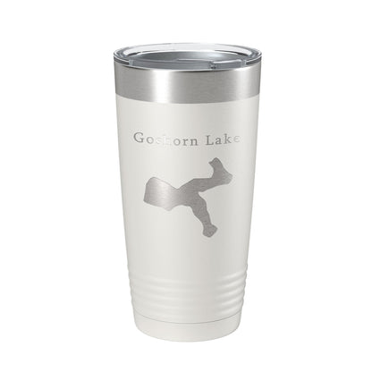 Goshorn Lake Map Tumbler Travel Mug Insulated Laser Engraved Coffee Cup Michigan 20 oz-1