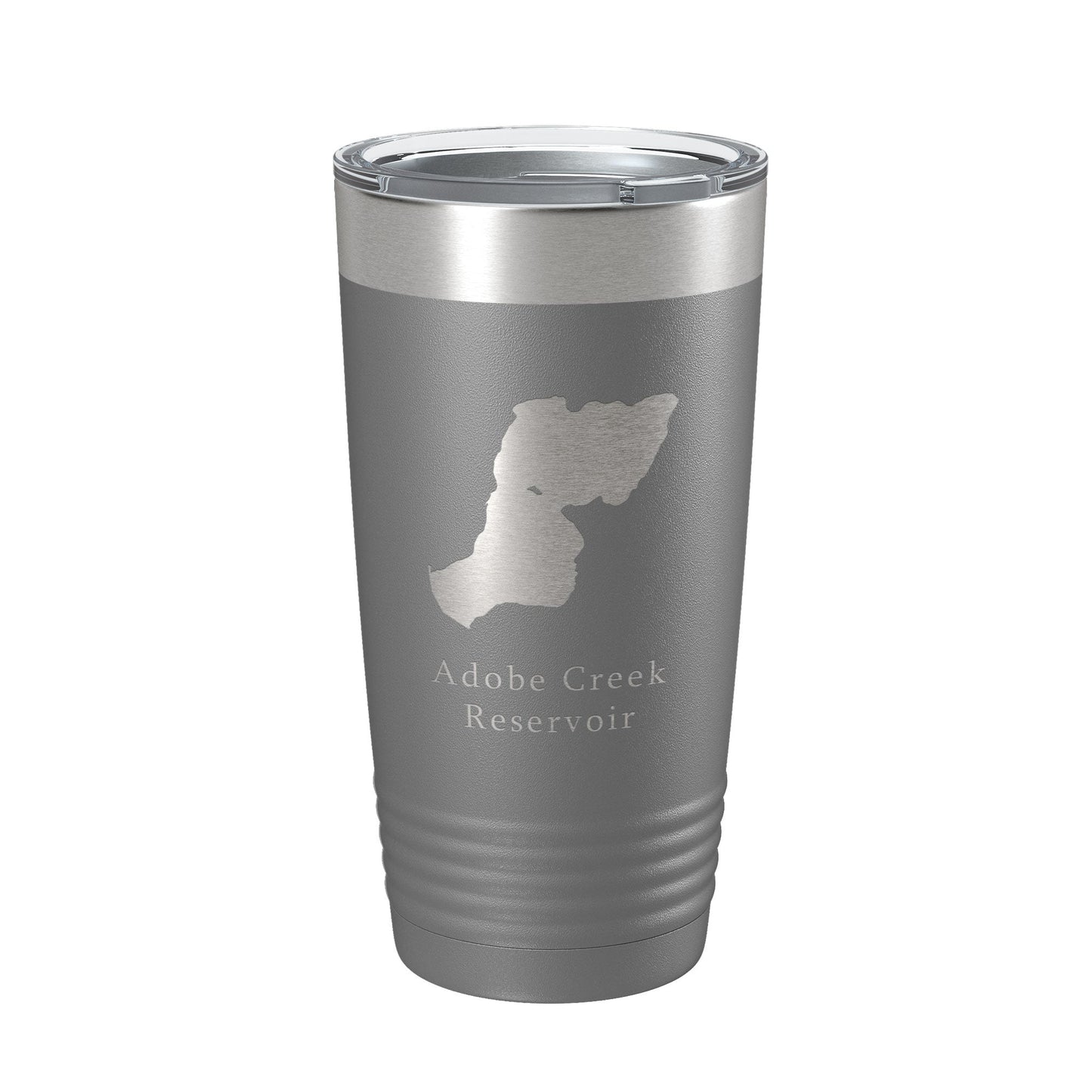 Adobe Creek Reservoir Tumbler Lake Map Travel Mug Insulated Laser Engraved Coffee Cup Colorado 20 oz-16