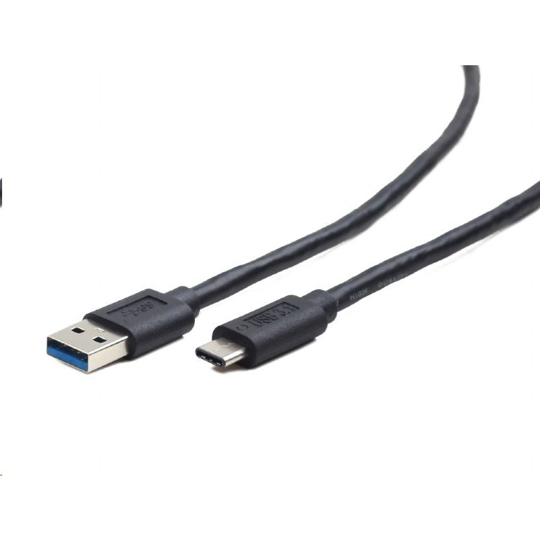 Cablu alimentare si date Gembird, USB 3.0 (T) la USB 3.1 Type-C (T), 36W, 0.1m, Negru, CCP-USB3-AMCM-0.1M (CCP-USB3-AMCM-0.1M)-0