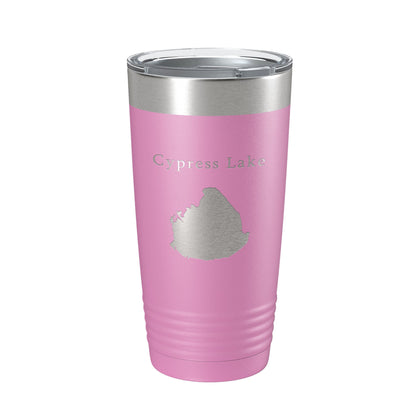 Cypress Lake Map Tumbler Travel Mug Insulated Laser Engraved Coffee Cup Kissimmee Orlando Florida 20 oz-14