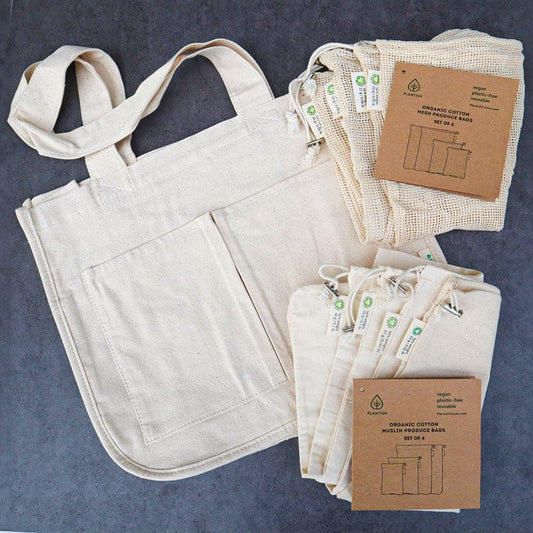 9 Piece - Reusable Grocery Bags (Starter Set)-0