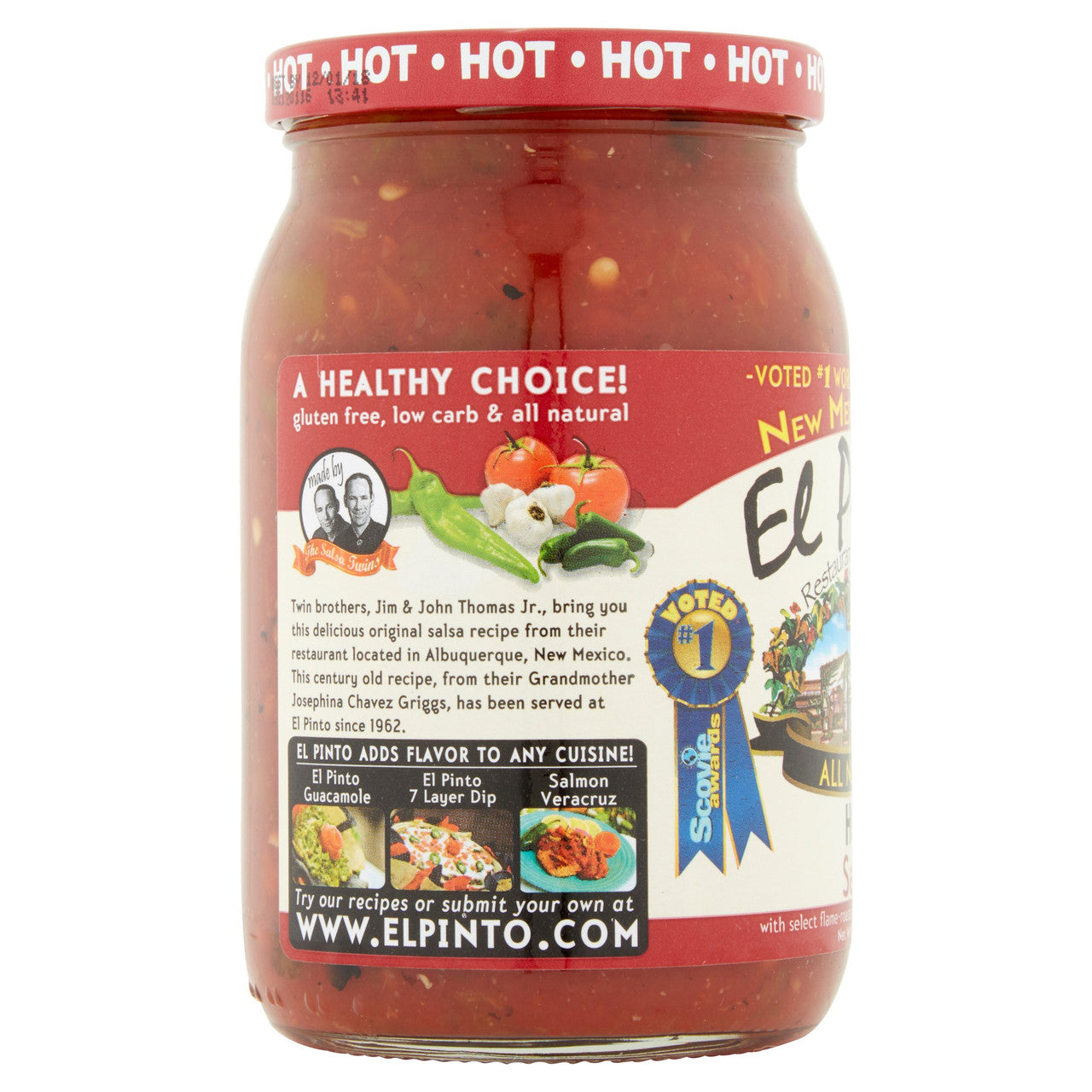 El Pinto Hot Salsa (6x16Oz)-2