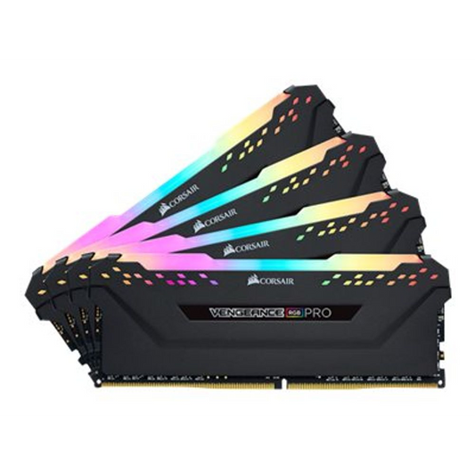 CORSAIR Vengeance RGB PRO Paměť DDR4 32GB 4x8GB 3200MHz CL16 1.35V Černá (CMW32GX4M4C3200C16)-0