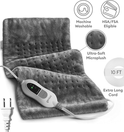 Heating Pad XL, Double-sided, Tabby Gray-3