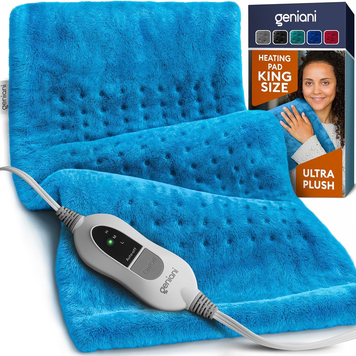 Heating Pad XL, Aqua Blue-0