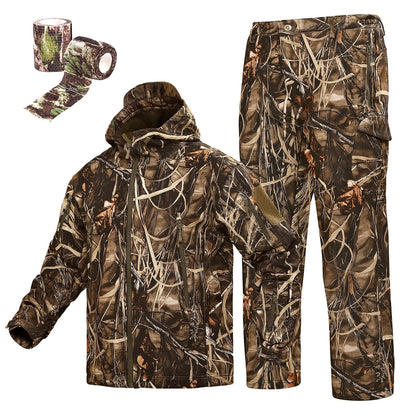 Hunting Gear Suit For Men Camouflage Windproof Jacket-6