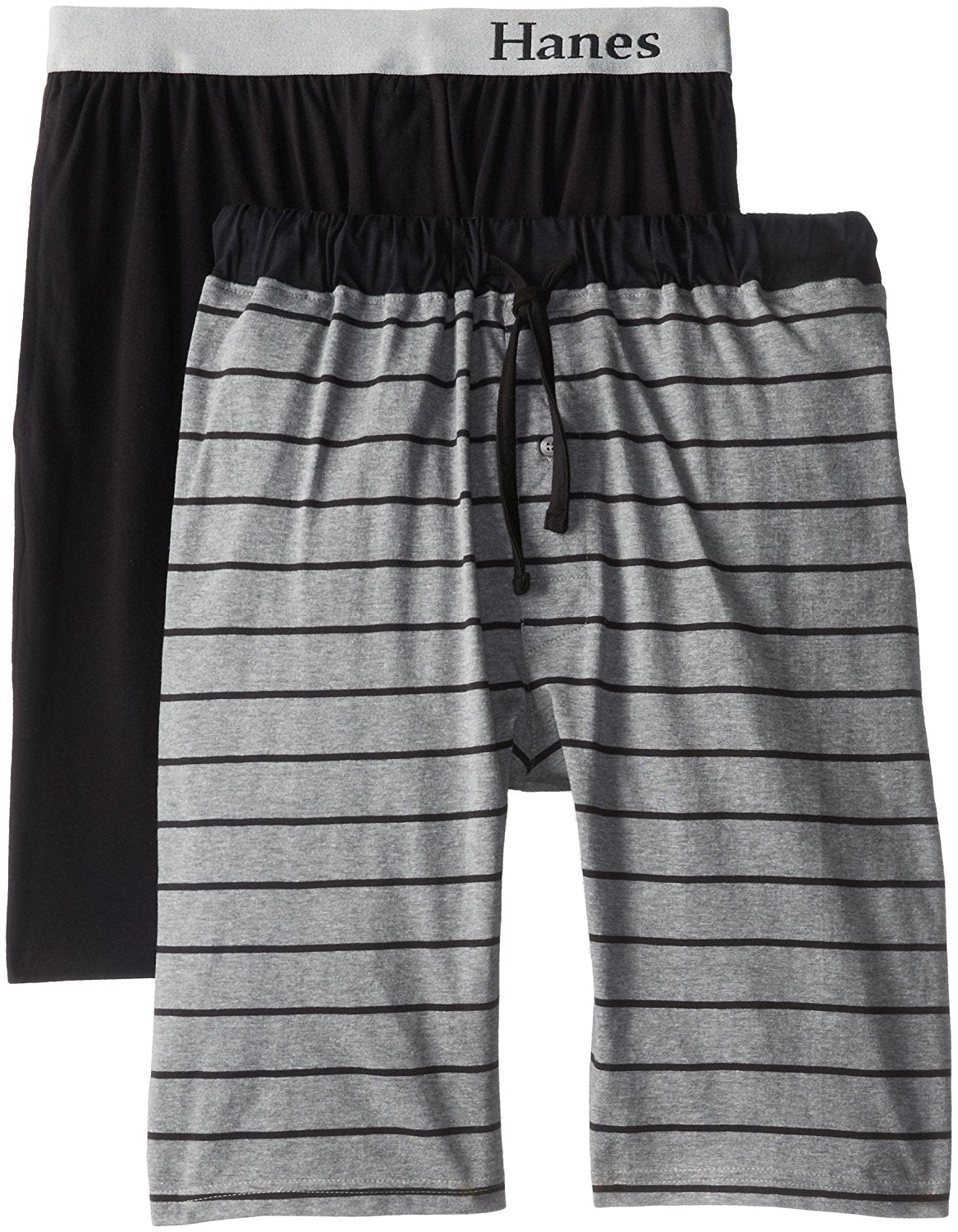 Hanes Men's Big-Tall Knit Sleep Short (Pack of 2)-1