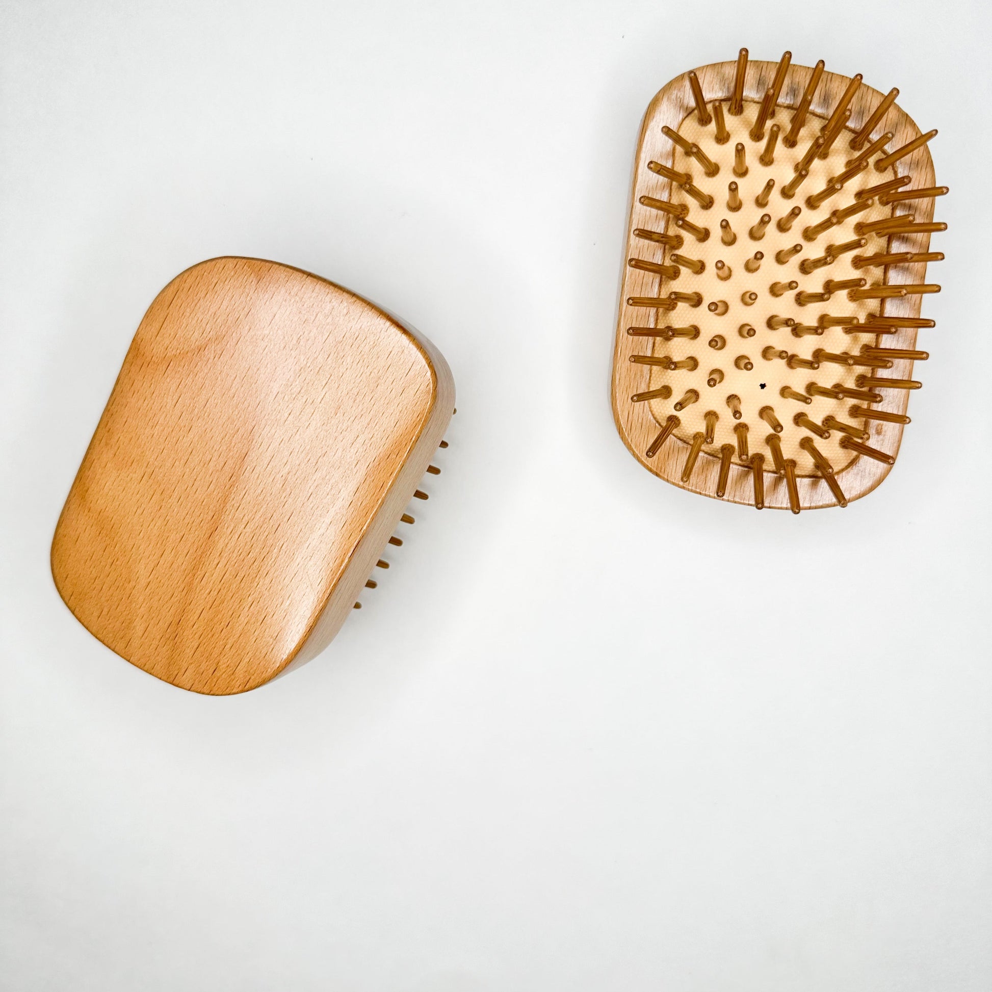 Eco Friendly Plastic Free Beechwood Travel Hair Brush-2