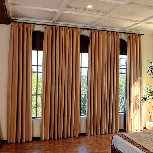 Custom Curtains: 100% Blackout Curtains, Set of 2 Panels-0