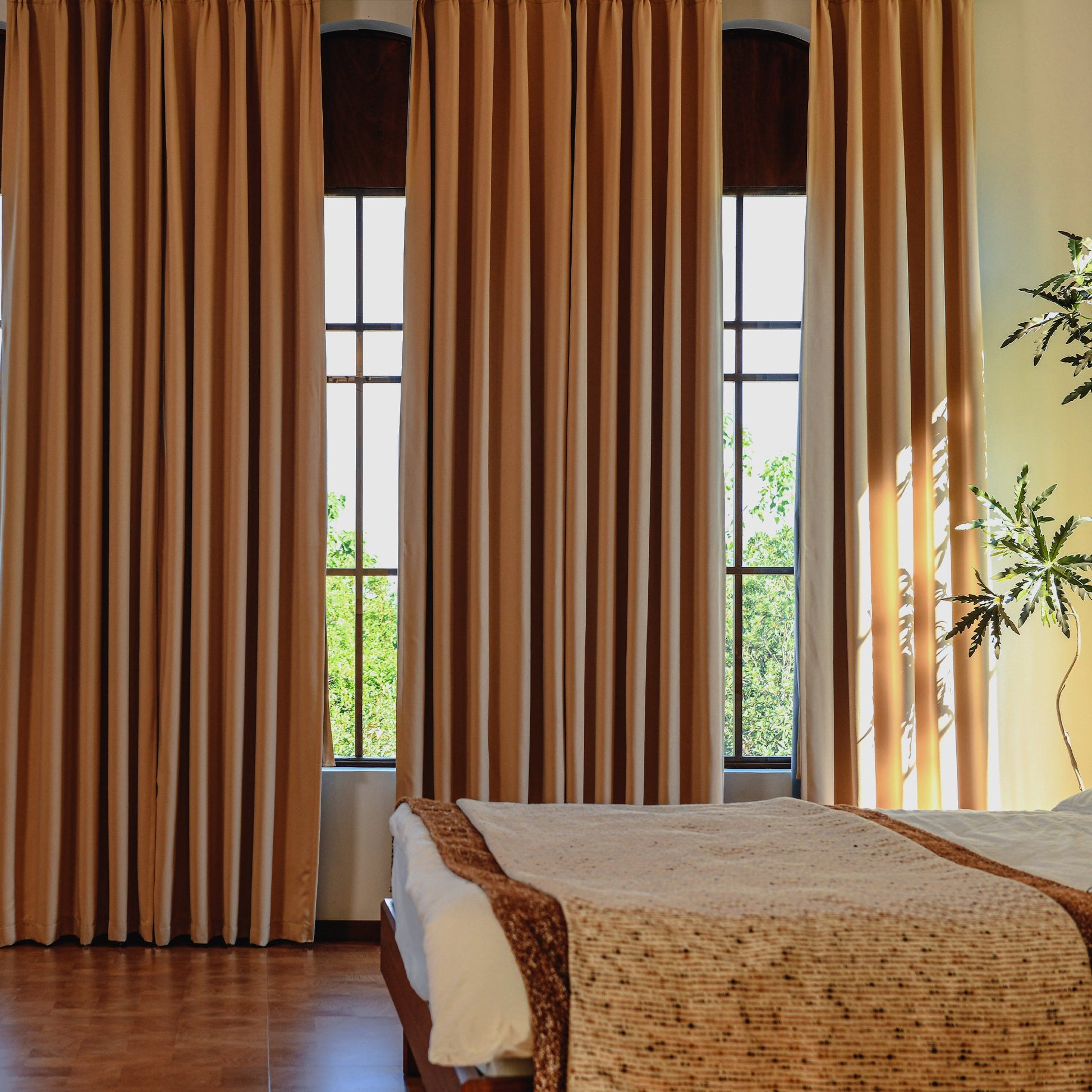 Custom Curtains: 100% Blackout Curtains, Set of 2 Panels-2