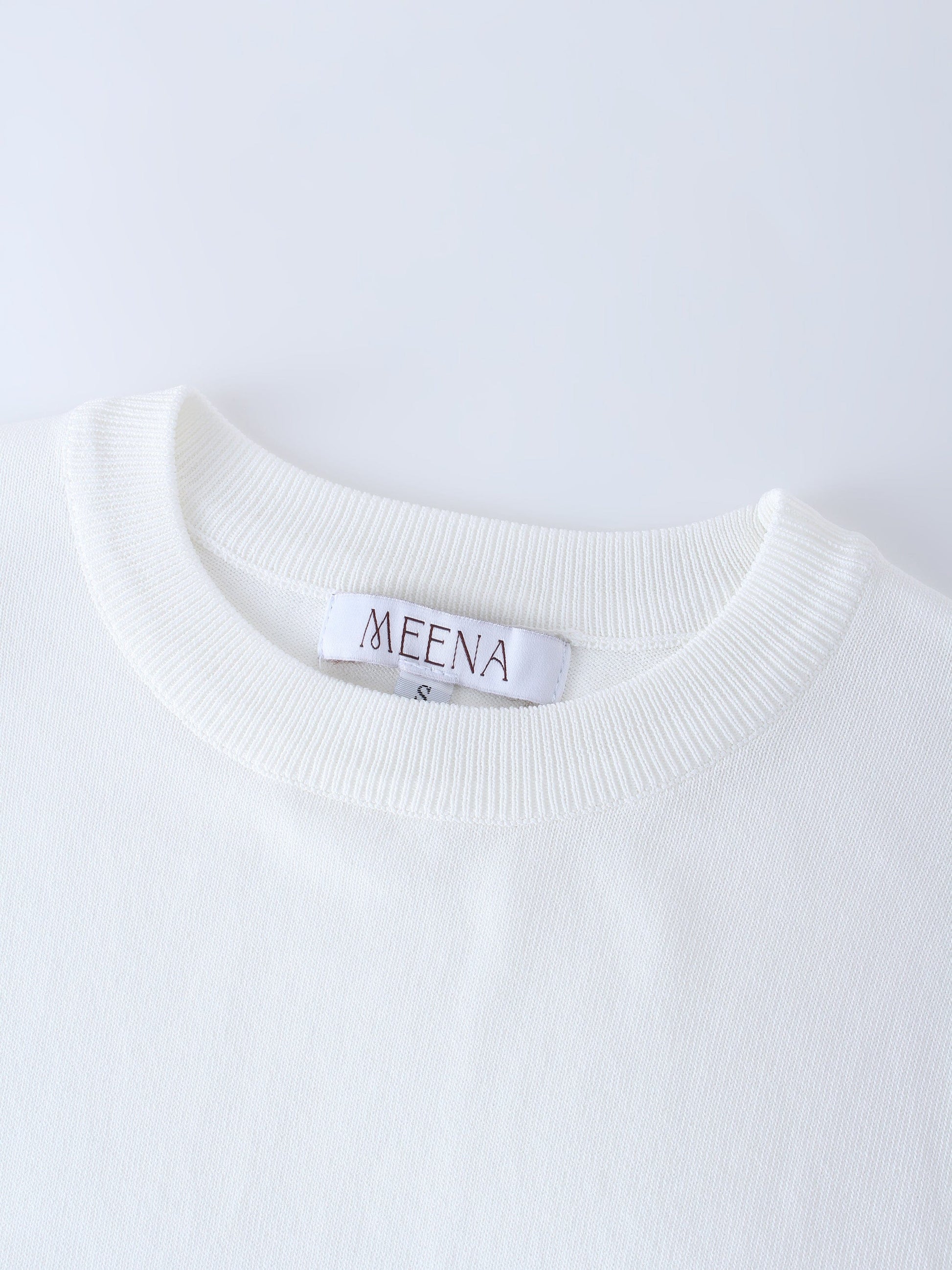 RIBBED WAISTED SWEATER-WHITE-3