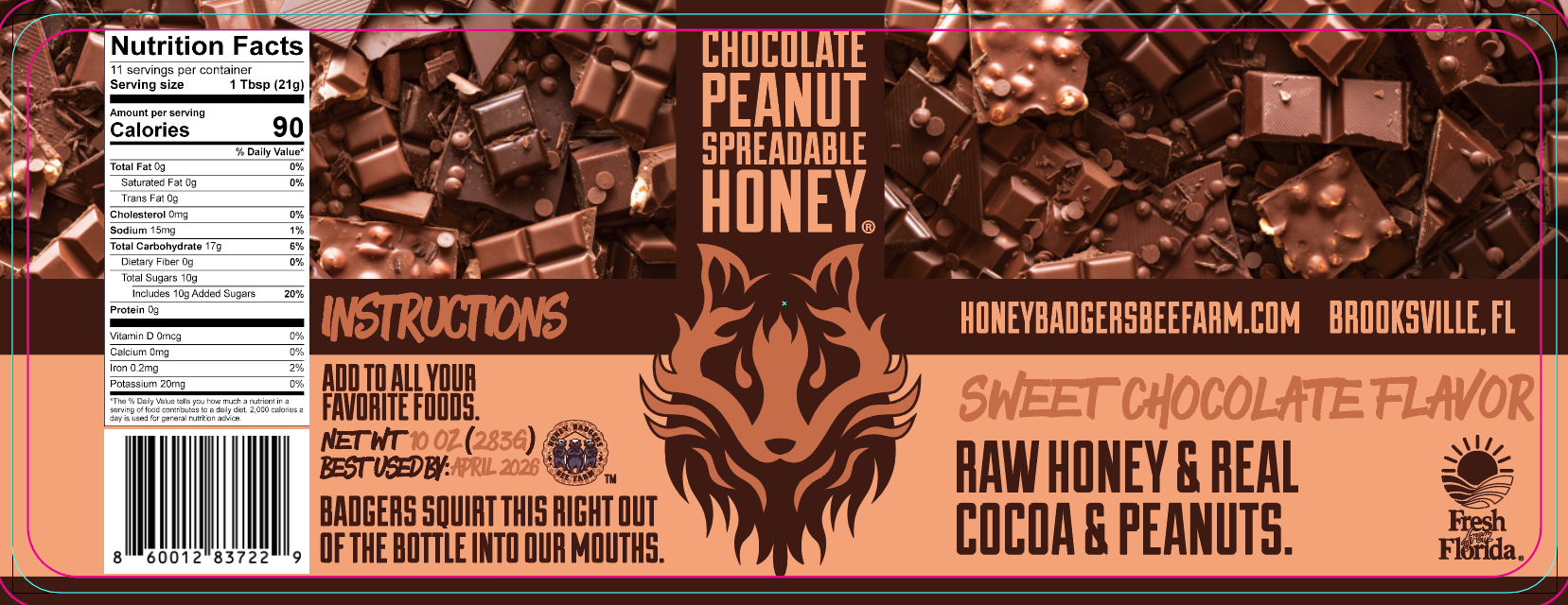 Chocolate Peanut Spreadable Honey-3