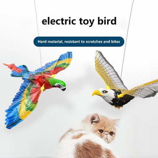 Interactive Hanging Bird Cat Toy - Endless Fun For Your Feline Friend!-0