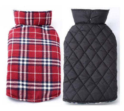 Waterproof Tartan Dog Suit Jacket: Stylish Outdoor Attire For Your Pooch-3