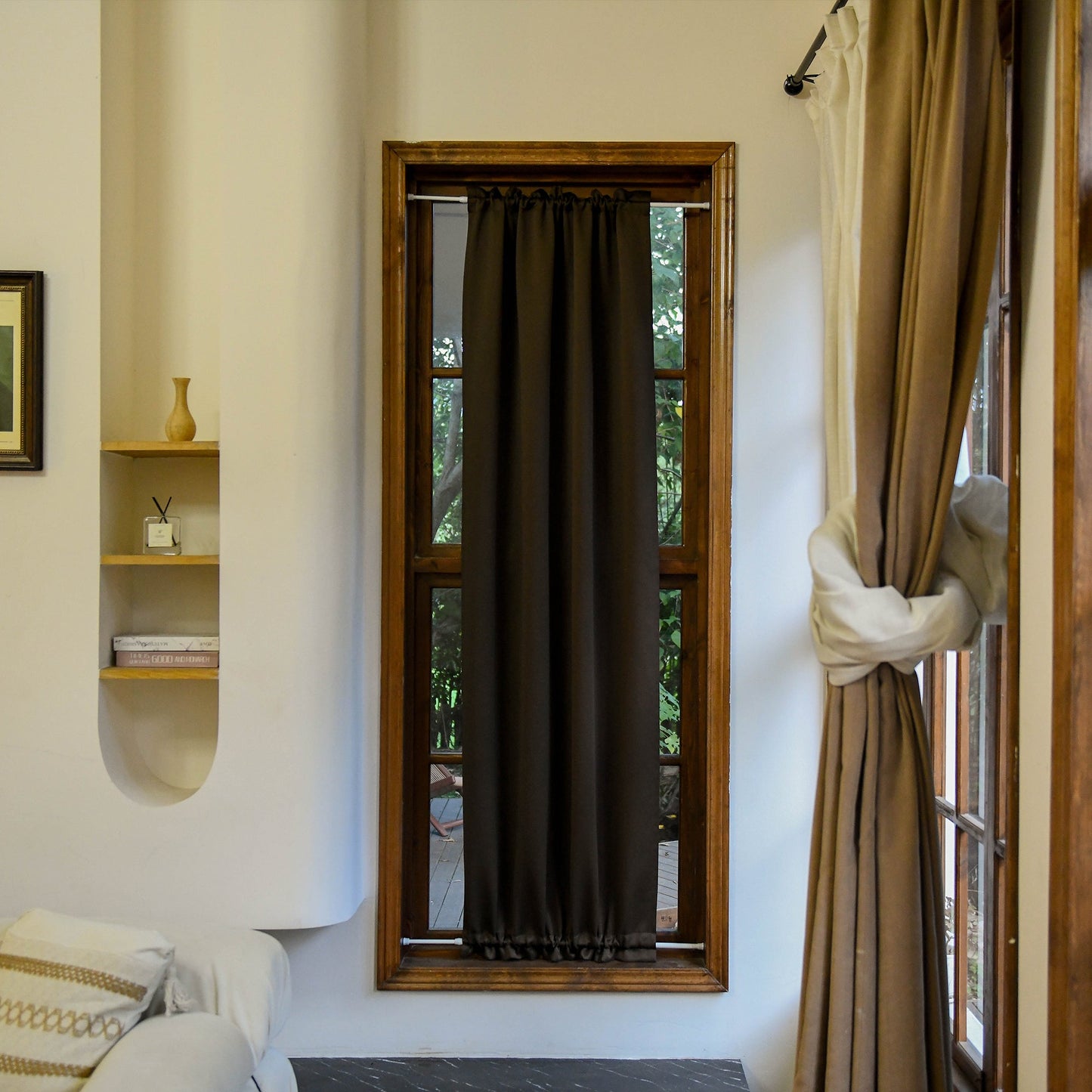 Custom Curtains: French Blackout Door Curtains, 1 Curtain Panel-3