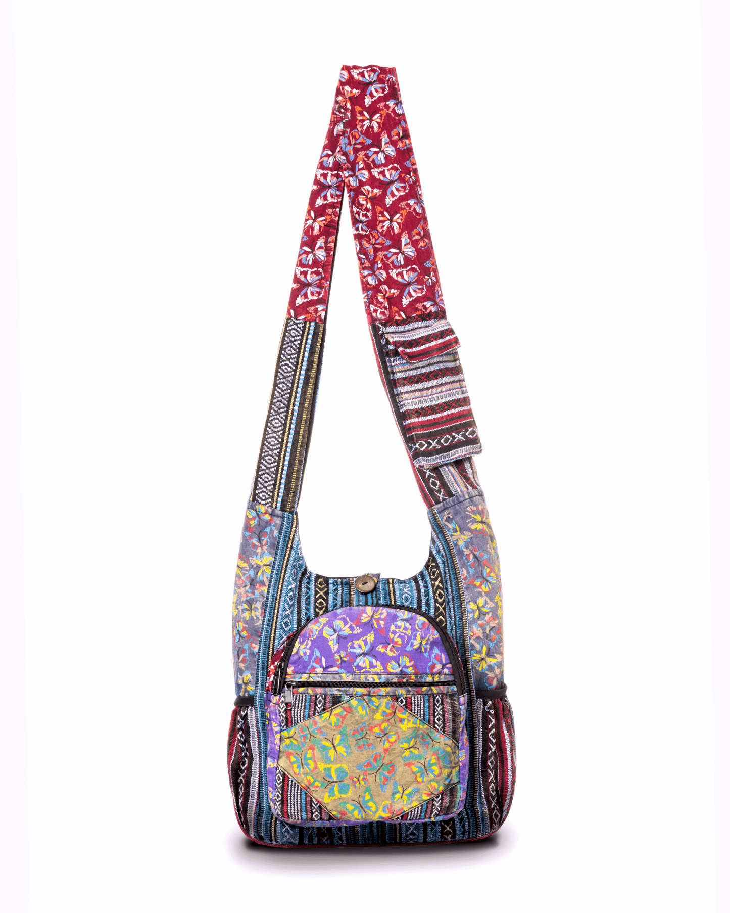 Kathmandu Collection Butterfly Design Hobo Bag-0
