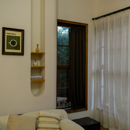 Custom Curtains: French Blackout Door Curtains, 1 Curtain Panel-1