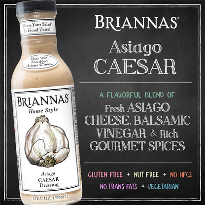 Brianna's Asiago Caesar Salad Dressing (6x12Oz)-3