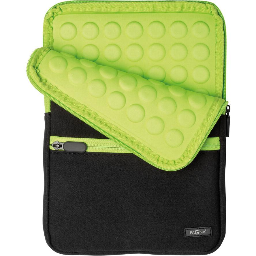 Husa tableta, Pagna, Plastic, 10 inch, Negru/Verde (99517-17)-0