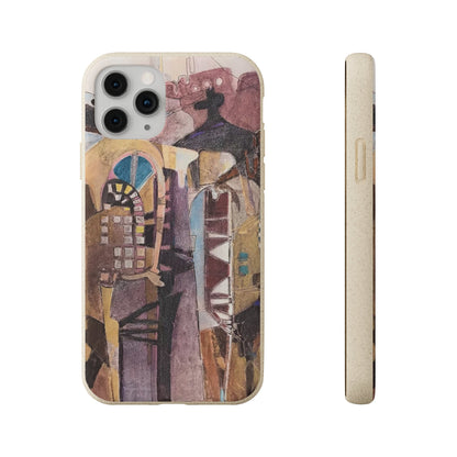 Biodegradable Phone Case with 'San Francisco De Asis' Abstract Original Artwork by Barbara Cleary-0