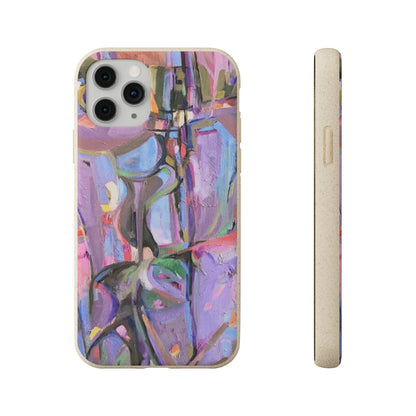 Biodegradable Phone Case with 'Passages' Abstract Original Artwork by Barbara Cleary-0