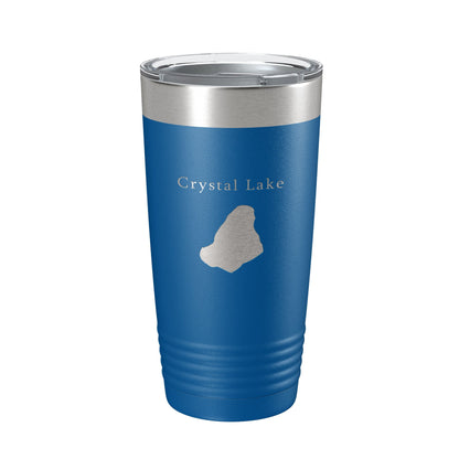 Crystal Lake Map Tumbler Travel Mug Insulated Laser Engraved Coffee Cup Massachusetts 20 oz-6
