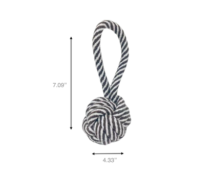 Knotty Rope Toy / Black and White-1