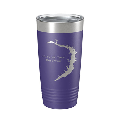 Carvins Cove Reservoir Tumbler Lake Map Travel Mug Insulated Laser Engraved Coffee Cup Virginia 20 oz-15