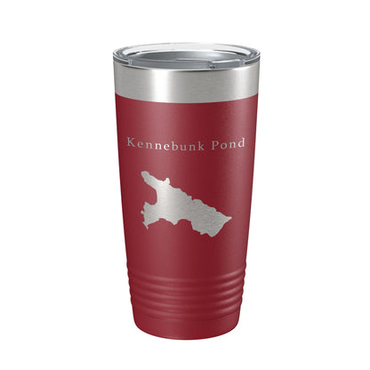 Kennebunk Pond Tumbler Lake Map Travel Mug Insulated Laser Engraved Coffee Cup Maine 20 oz-18