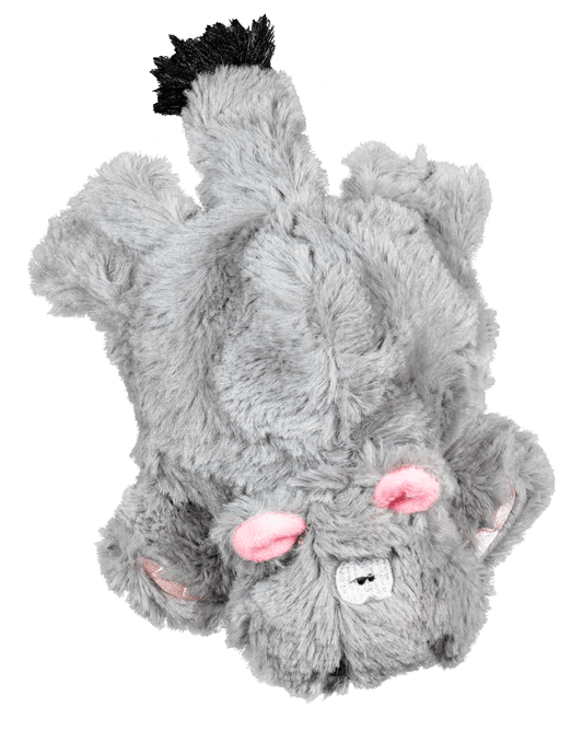 Spunky Pup Furry Friend Hippo with Squeaky Ball-0