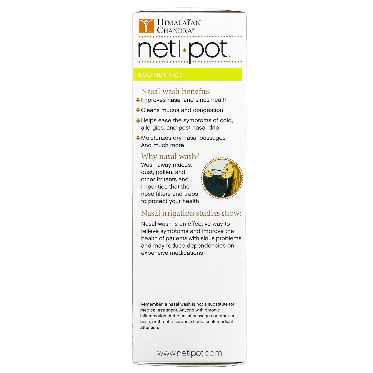 Himalayan Institute Neti Pot Bioplastic (1xEA)-1