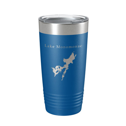 Lake Monomonac Map Tumbler Travel Mug Insulated Laser Engraved Coffee Cup Massachusetts New Hampshire 20 oz-6