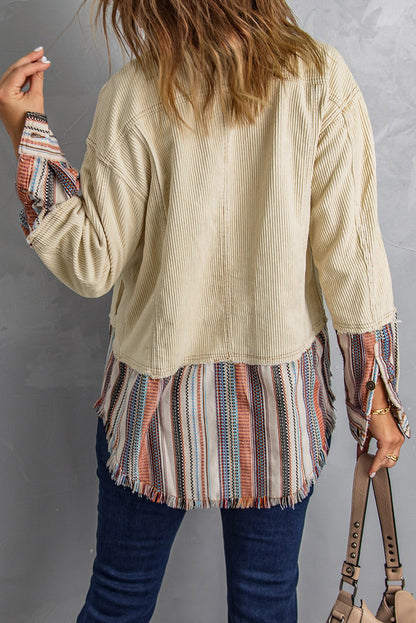 Lyla Button Up Corduroy Jacket-1