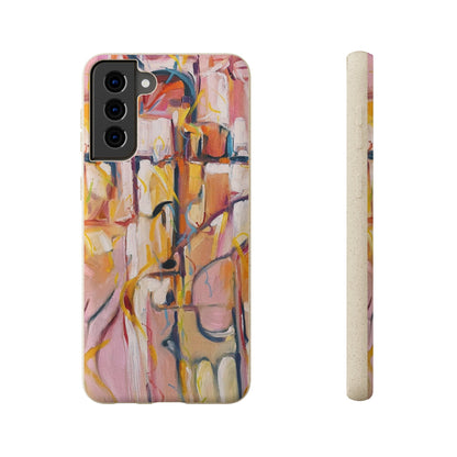 Biodegradable Phone Case with 'Abstract Pueblo' Original Artwork by Barbara Cleary-37