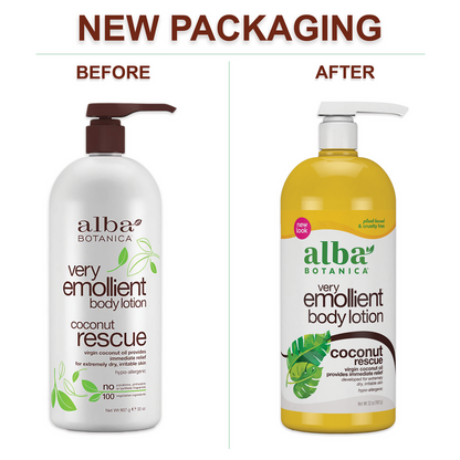 Alba Very Emollient Body Lotion Coconut Rescue (1x32 OZ)-2