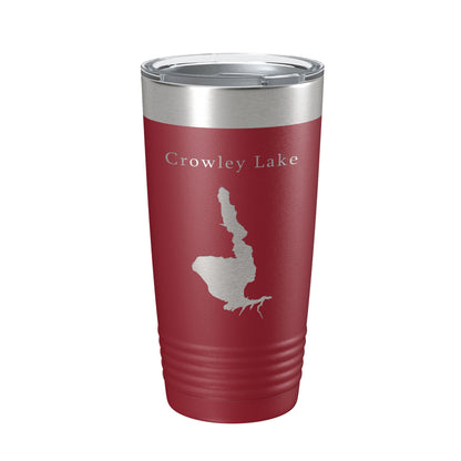 Crowley Lake Map Tumbler Travel Mug Insulated Laser Engraved Coffee Cup California 20 oz-18