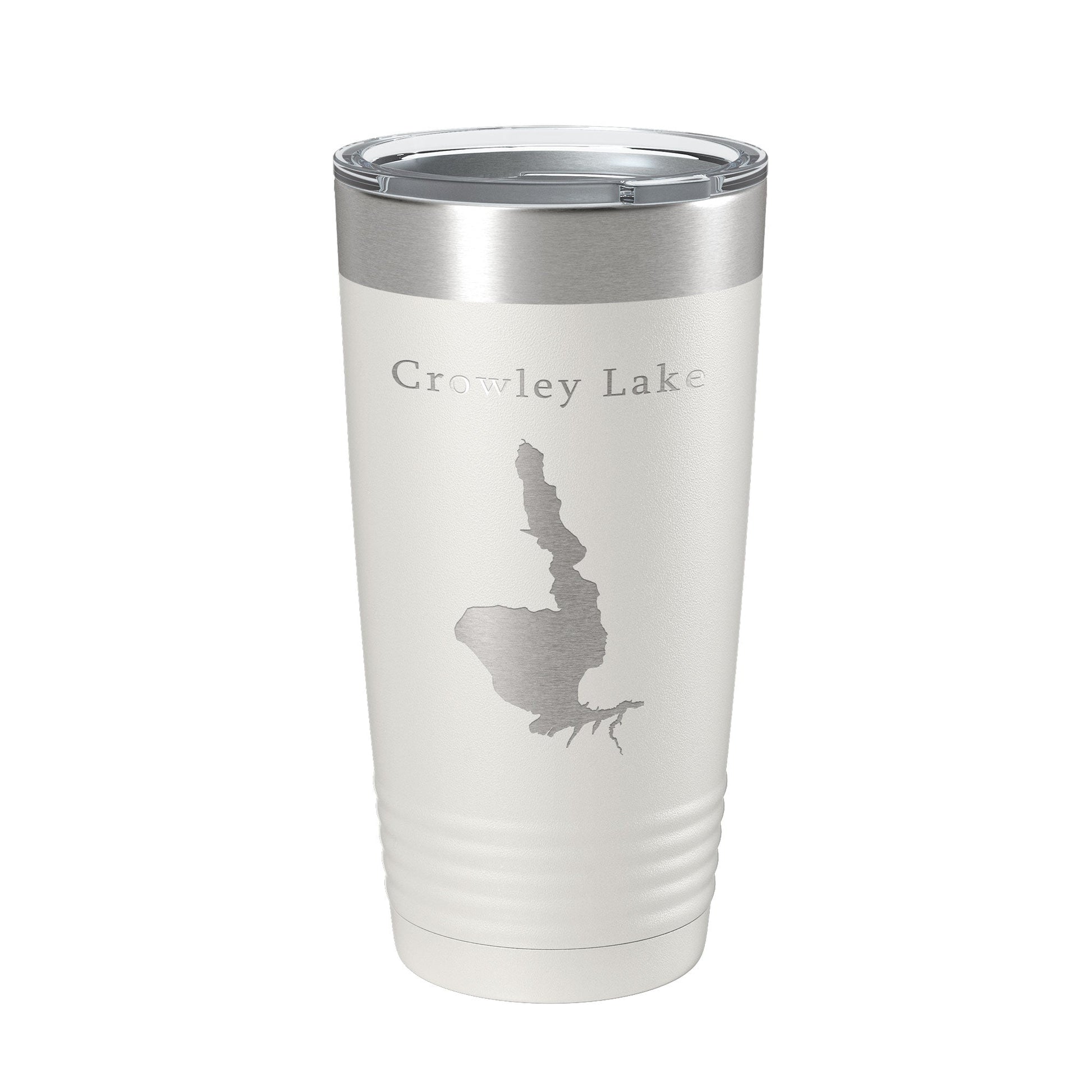 Crowley Lake Map Tumbler Travel Mug Insulated Laser Engraved Coffee Cup California 20 oz-1