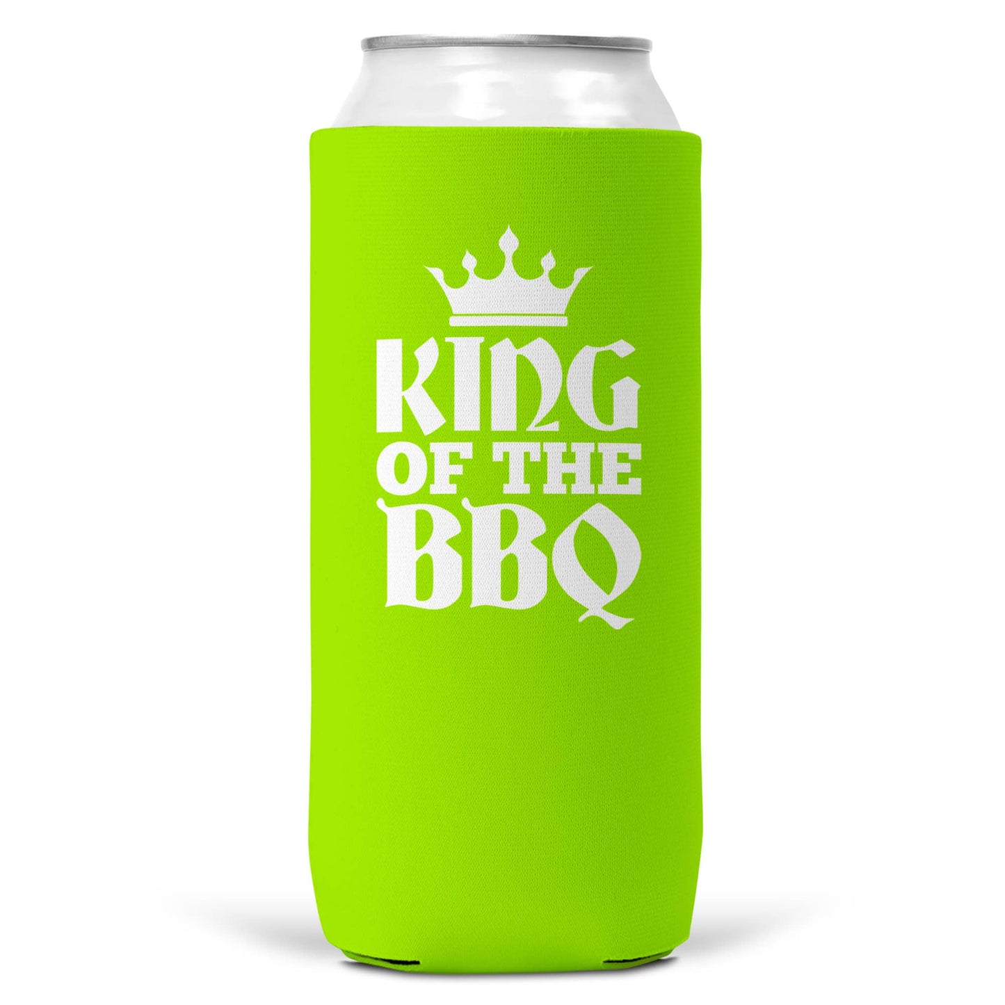 King Of The BBQ SLIM CAN Coozie Cooler | 12oz Slim Cans-4