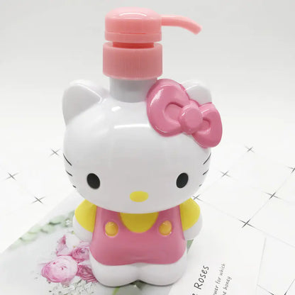 Cartoon Squeeze Bottle - 3D Cat Design for Toiletries