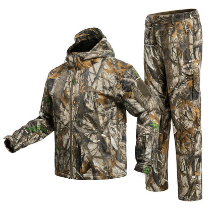 Hunting Gear Suit For Men Camouflage Windproof Jacket-7
