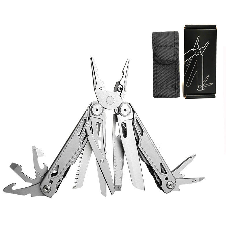 Foldable Multitool Pliers with Scissors and Screwdriver Stainless Steel Multi Tool Pliers with Replaceable Wire Cutters and Saw-2