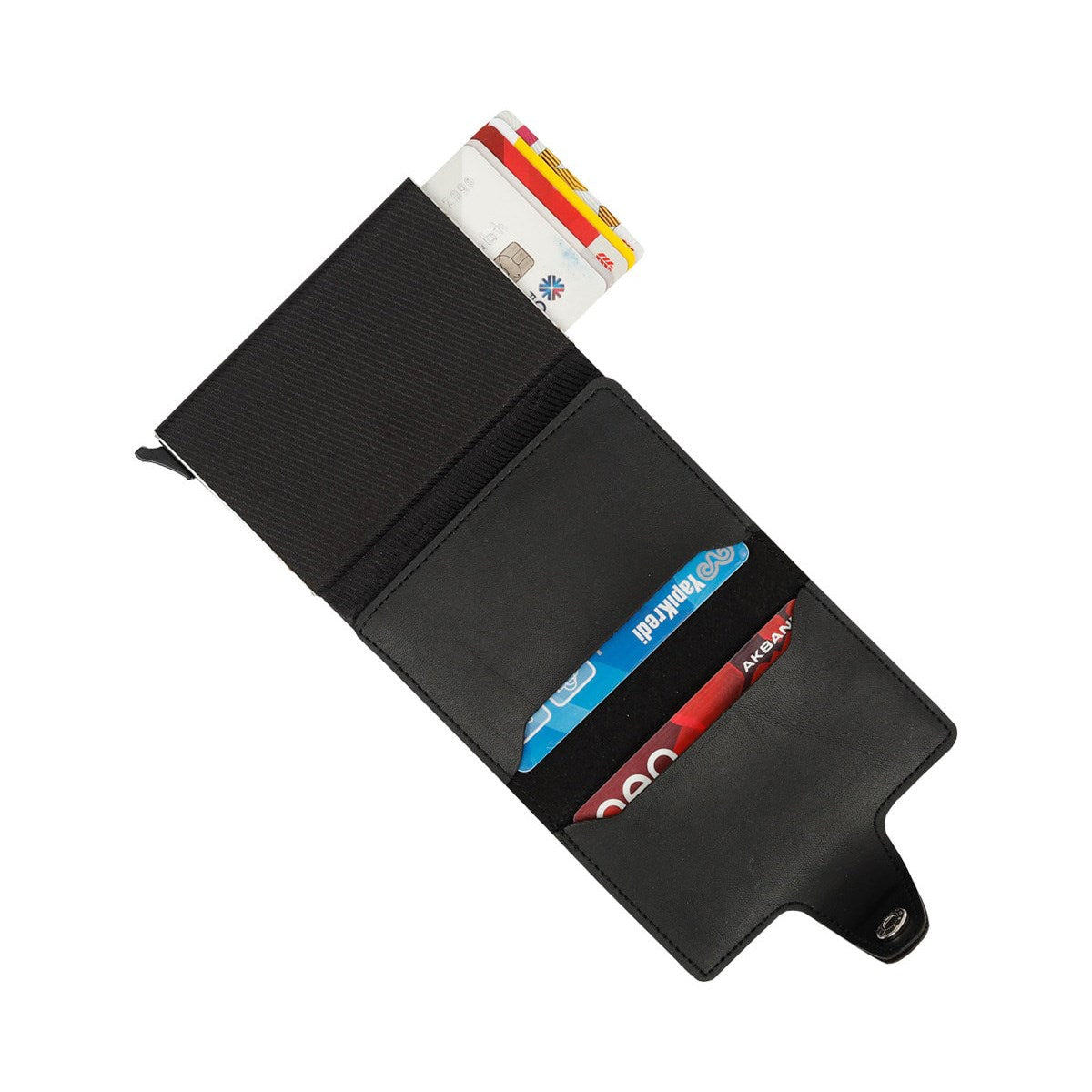 Konk - Synthetic Leather RFID Protection Pop-op Cardholder-2