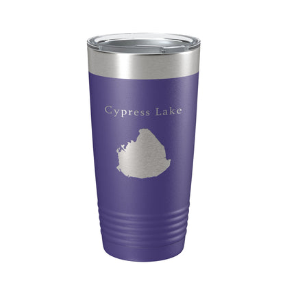 Cypress Lake Map Tumbler Travel Mug Insulated Laser Engraved Coffee Cup Kissimmee Orlando Florida 20 oz-15