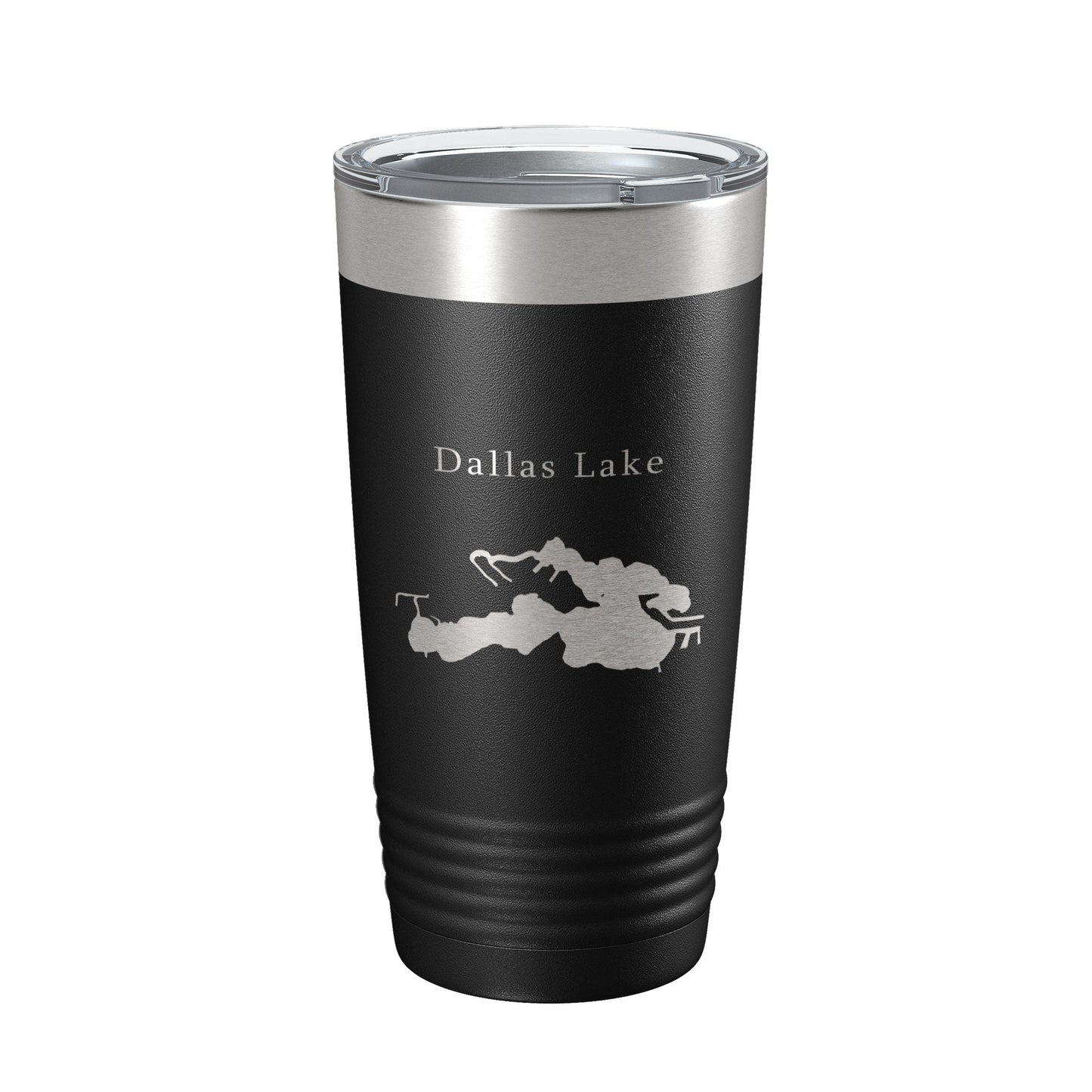 Dallas Lake Map Tumbler Travel Mug Insulated Laser Engraved Coffee Cup Indiana 20 oz-5